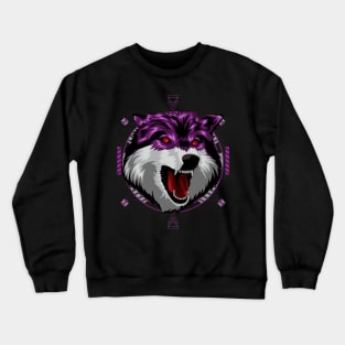 wolf alpha lover Crewneck Sweatshirt